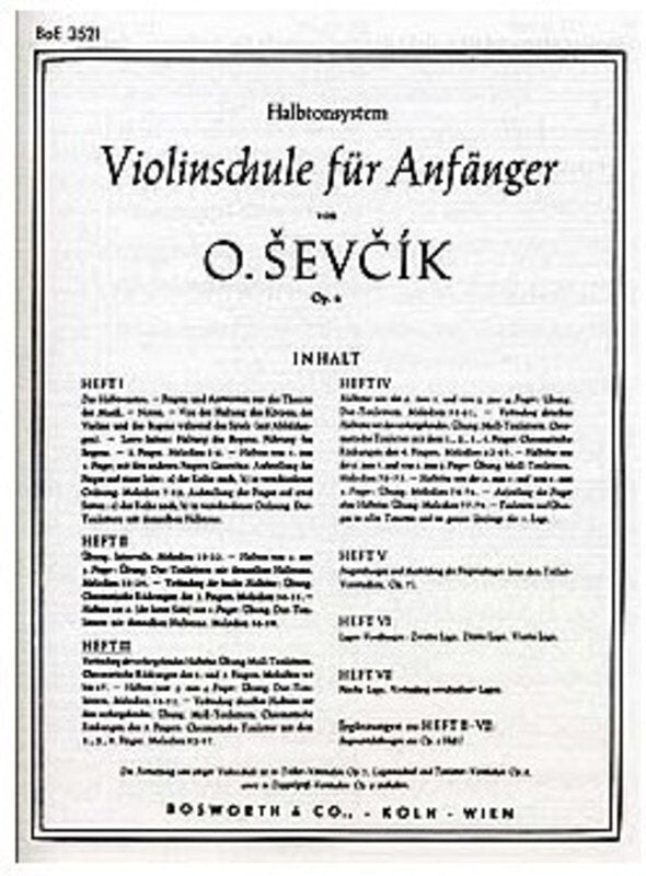 Sevcik Violin Studies Op 6 Pt 3