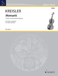 Kreisler - Minuet in Style of Porpora Violin/piano