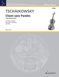 Tchaikovsky - Chant Sans Paroles Op 2/3 No 11 Violin/piano