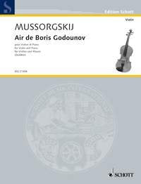 Mussorgsky - Air De Boris Godounov No 21 for Violin/piano