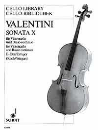 Valentini - Sonata X E Major for Cello/basso Continuo