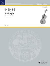 Henze - Epitaph for Cello Solo