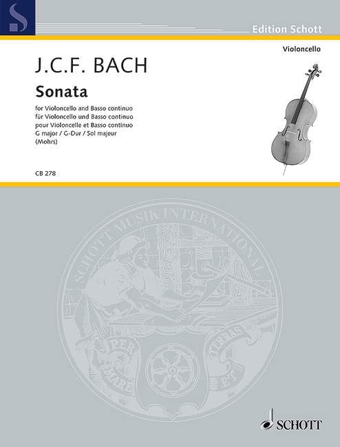 Jcf Bach - Sonata G Major Cello/basso Continuo
