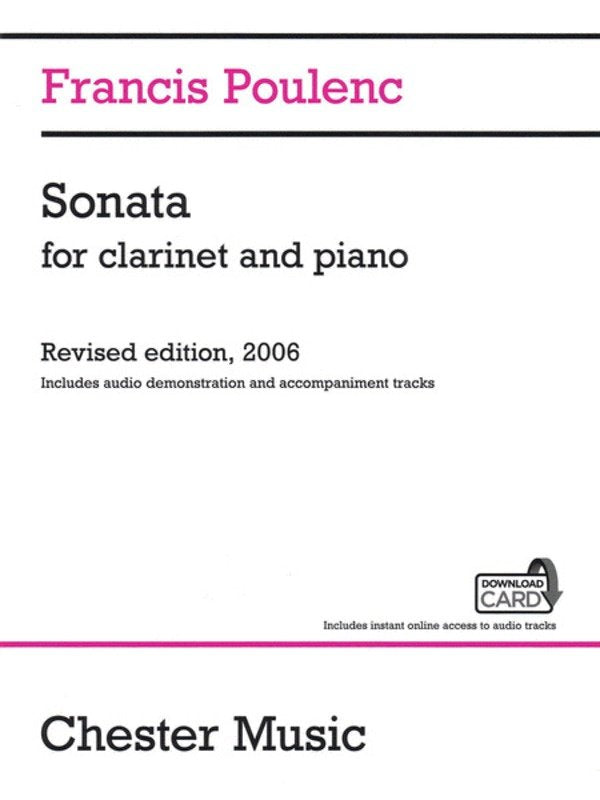 Sonata for Clarinet and Piano Audio Ed