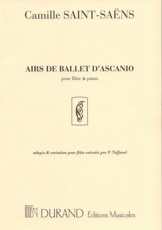Saint Saens - Airs De Ballet Dascanio for Flute/piano
