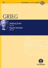 Holberg Suite / Sigurd Jorsalfar Study Score Bk/cd