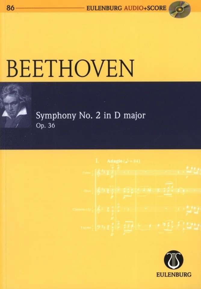 Beethoven - Symphony No 2 Op 36 Study Score/cd