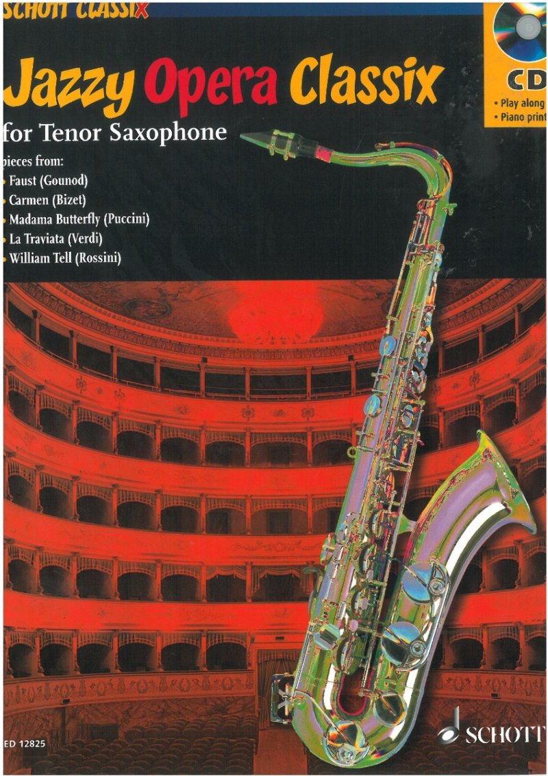 Jazzy Opera Classix for Tenor Saxophone Bk/cd