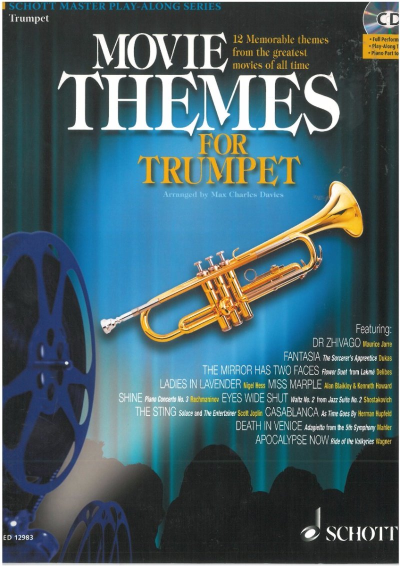 Movie Themes Arr Davies Trumpet Bk/cd