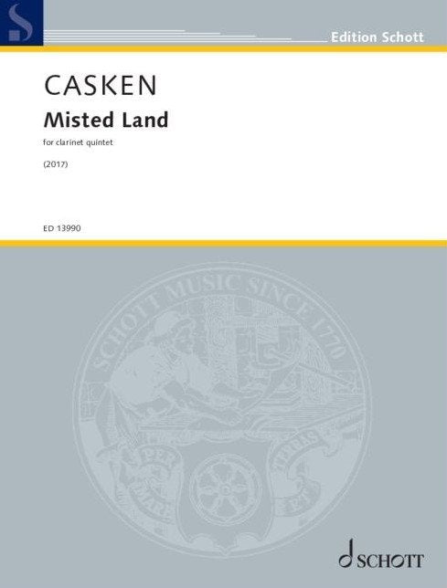 Casken - Misted Land for Clarinet Quartet Sc/pts