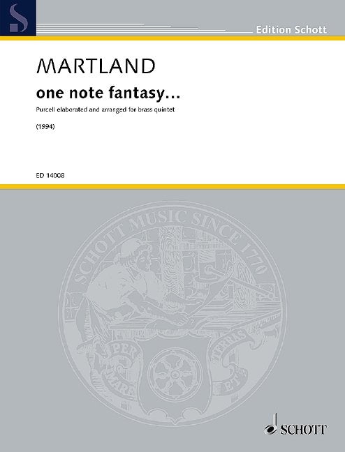 One Note Fantasy Arranged for Brass Quintet Sc/pts