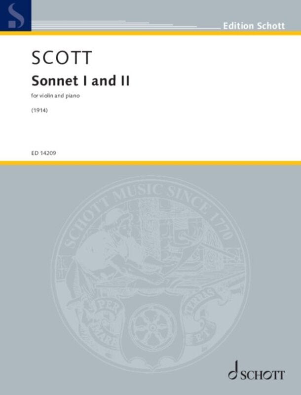 Scott - Sonnet I and Ii for Violin/piano