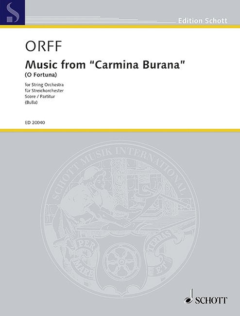 Music From Carmina Burana (o Fortuna) so Score