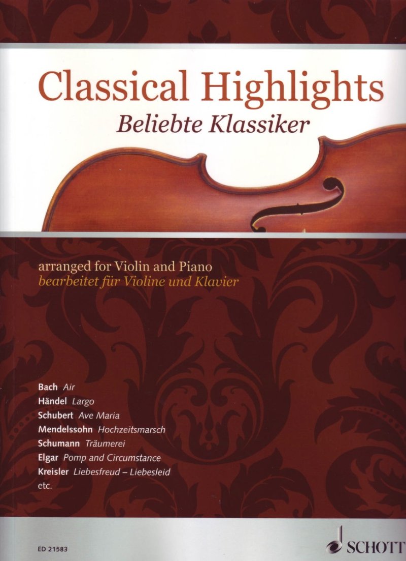 Classical Highlights for Violin/ Piano