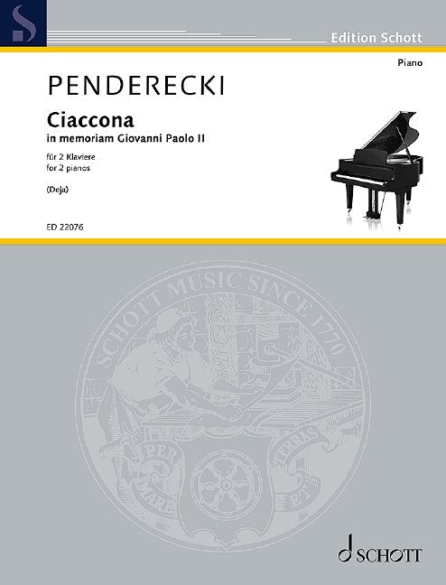 Penderecki - Ciaccona for 2 Pianos