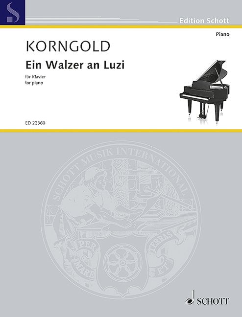 Korngold - Ein Walzer an Luzi for Piano