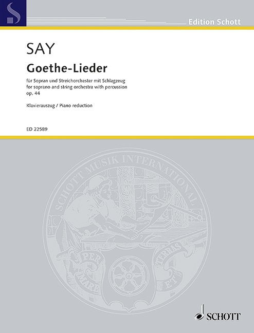 Say - Goethe Lieder Op 44 Soprano/piano