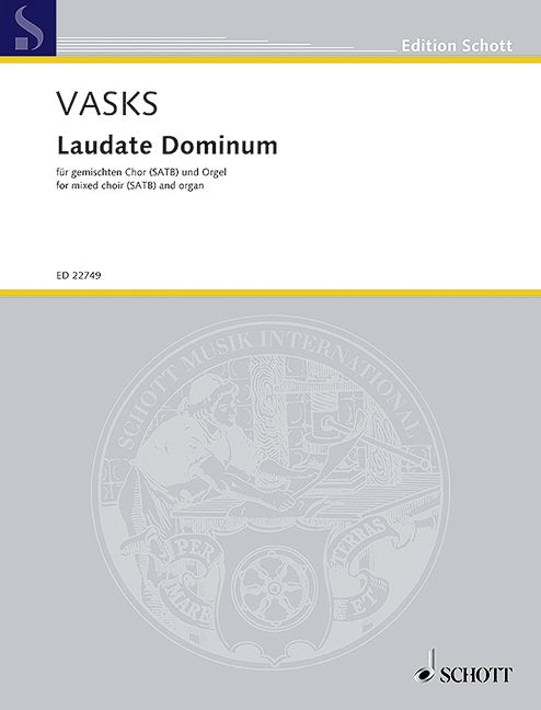 Vasks - Laudate Dominum Satb/organ