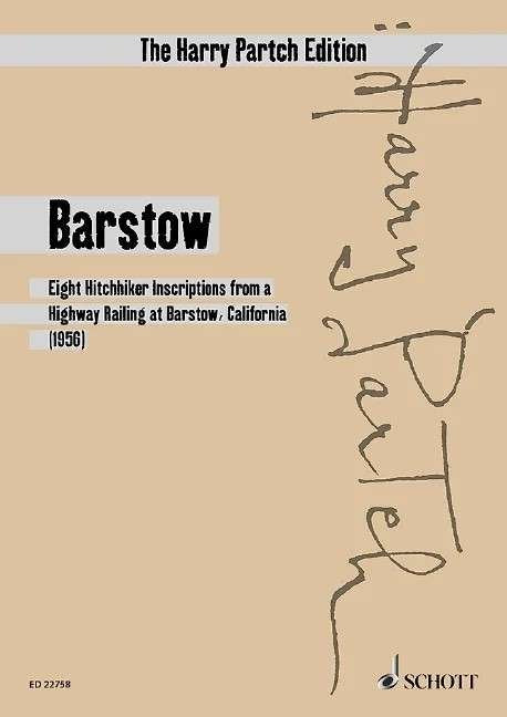 Partch - Barstow Study Score
