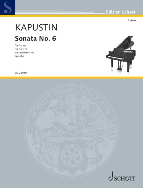 Kapustin - Sonata No 6 Op 62 for Piano