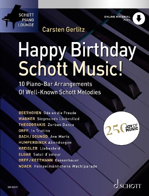 Happy Birthday Schott Music! 10 Piano Bar Arrangements