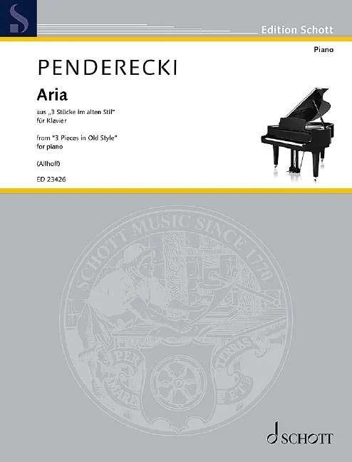 Penderecki - Aria From 3 Pieces in Old Style Piano