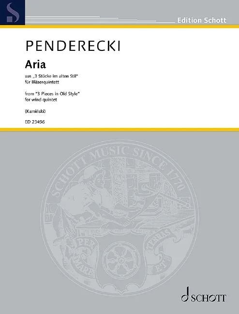 Penderecki - Aria Arranged Wind Quintet