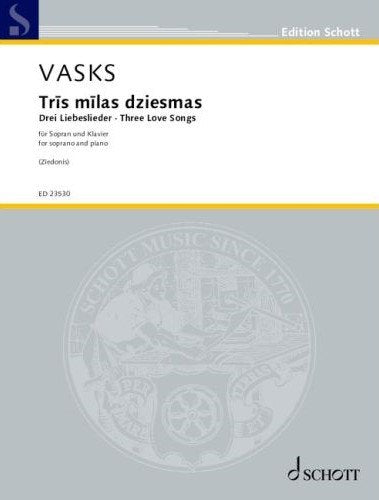 Vasks - 3 Love Songs for Soprano/piano