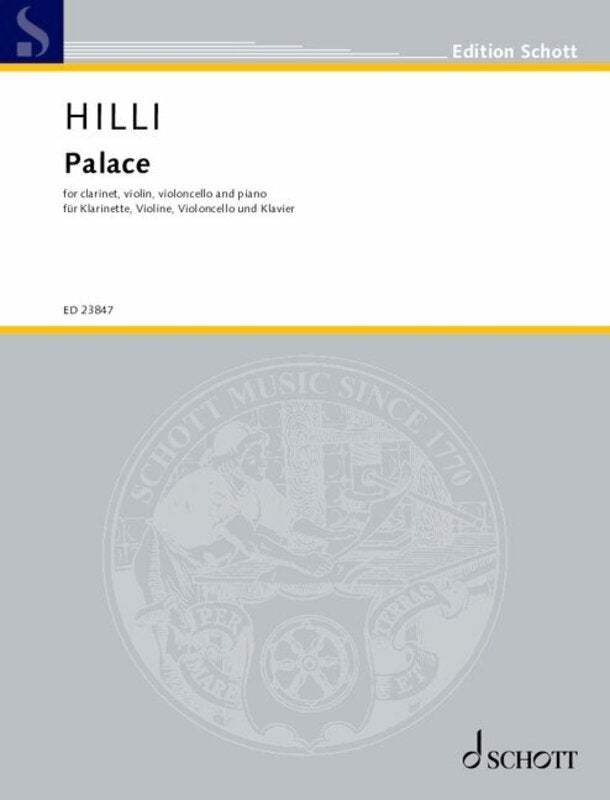 Hilli - Palace for Clarinet/ Violin/cello/piano Sc/pts