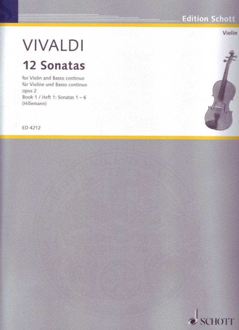 Vivaldi - 12 Sonatas Op 2 Bk 1 Nos 1-6 Violin/piano