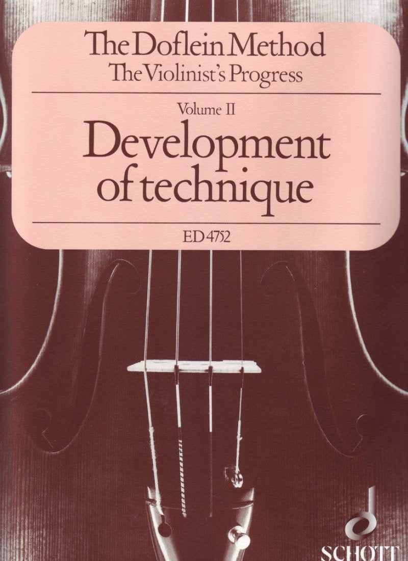 Doflien Method Vol 2 Development of Technique Violin