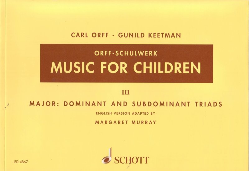 Music for Children Vol 3 Major Dominant Murray