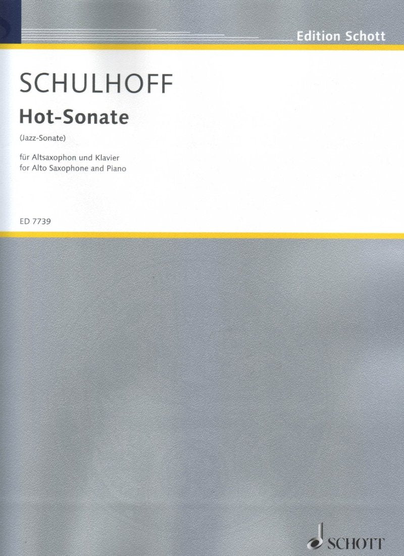 Schulhoff - Hot Sonata Alto Sax/piano