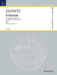 Quantz - 6 Sonatas Op 1 Vol 1 No 1-3 Flute/basso Continuo