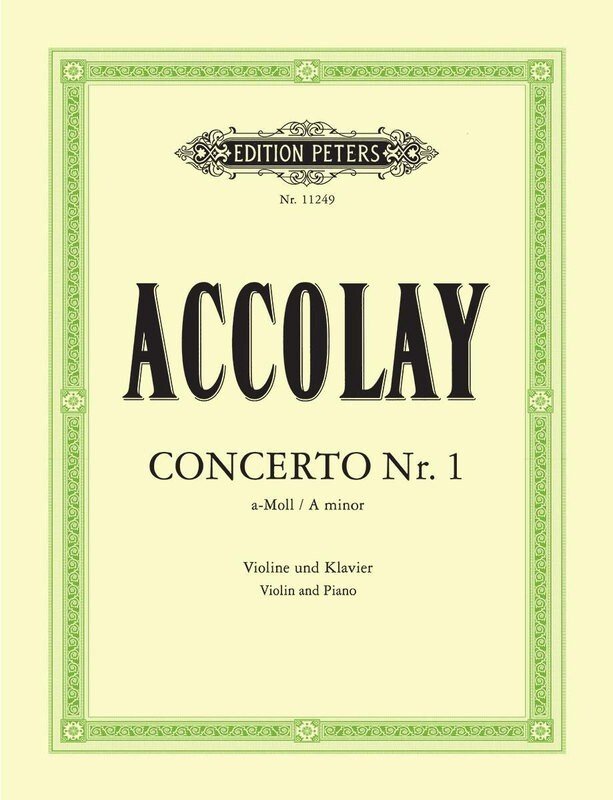 Accolay - Concerto No 1 a Minor Violin/piano