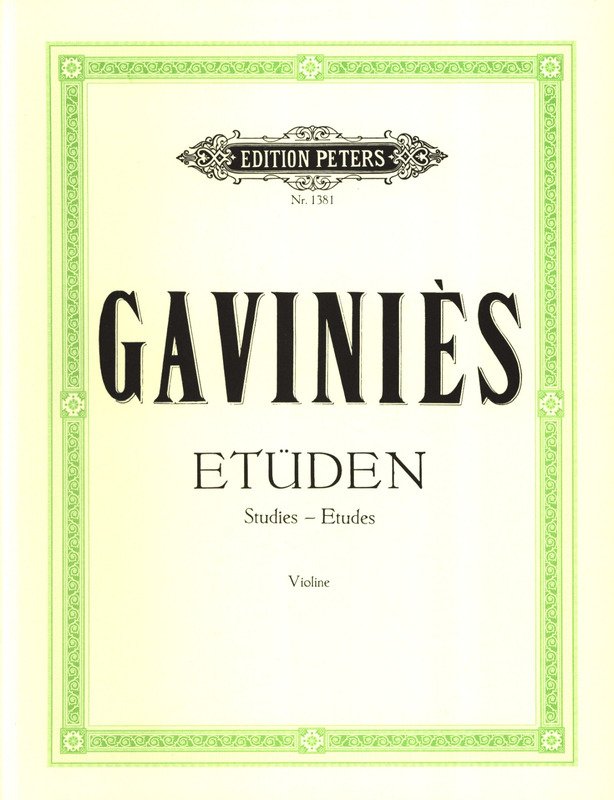 Gavinies - 24 Studies Matinees Violin Solo