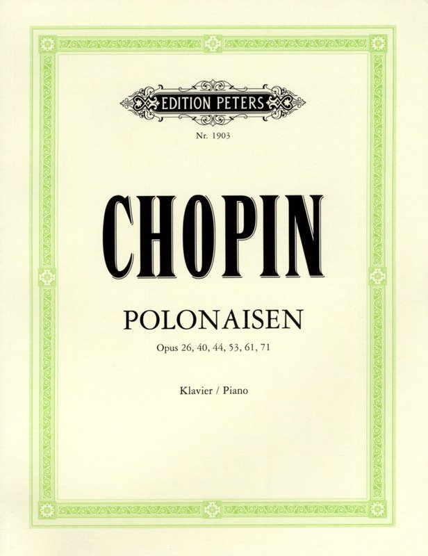 Chopin - Polonaises for Piano Ed Scholtz/pozniak
