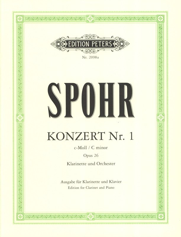 Spohr - Clarinet Concerto No 1 C Minor Op 26 Clarinet/piano