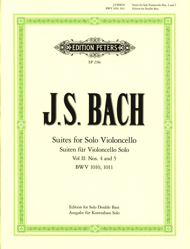 Bach - Cello Suites Nos 4-5 Arranged for Double Bass
