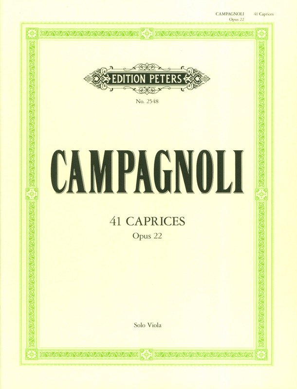 Campagnoli - 41 Caprices Op 22 Viola Solo