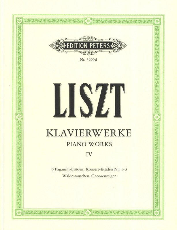 Piano Works Vol 4 Paganini Studies Concert Etudes
