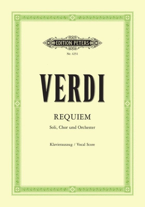 Verdi - Requiem Vocal Score