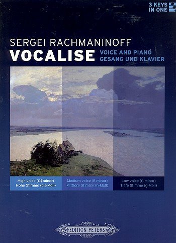 Rachmaninoff - Vocalise Op 34 No 14 Voice/piano 3 Keys in 1