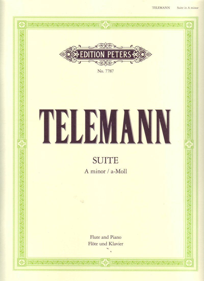 TELEMANN - SUITE A MINOR FLUTE/PIANO