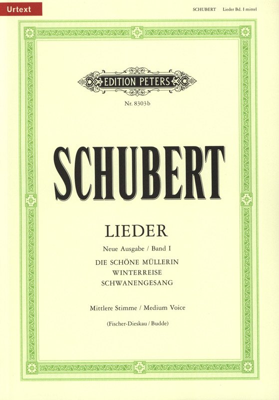 Schubert - Songs Vol 1 Medium Voice (new Version)