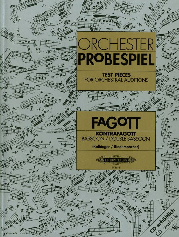 Test Pieces for Orchestral Auditions Bassoon