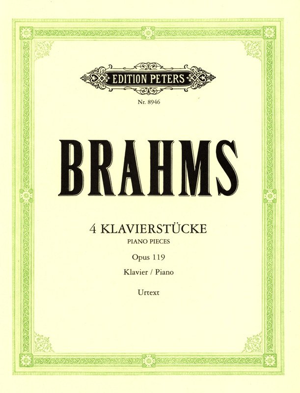 Brahms - 4 Piano Pieces Op 119 Urtext