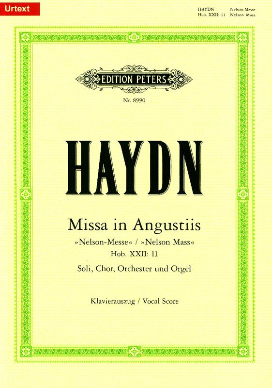 Haydn - Nelson Mass No 3 D Min Vocal Score