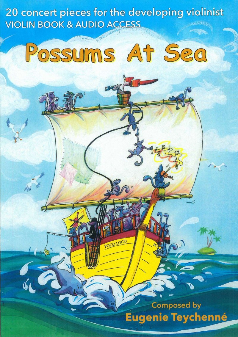 Possums at Sea Violin Bk/ola