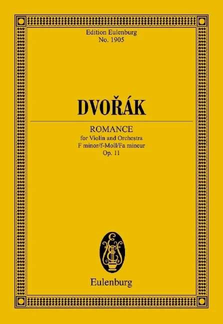 Dvorak - Romance Op 11 B 39 Study Score